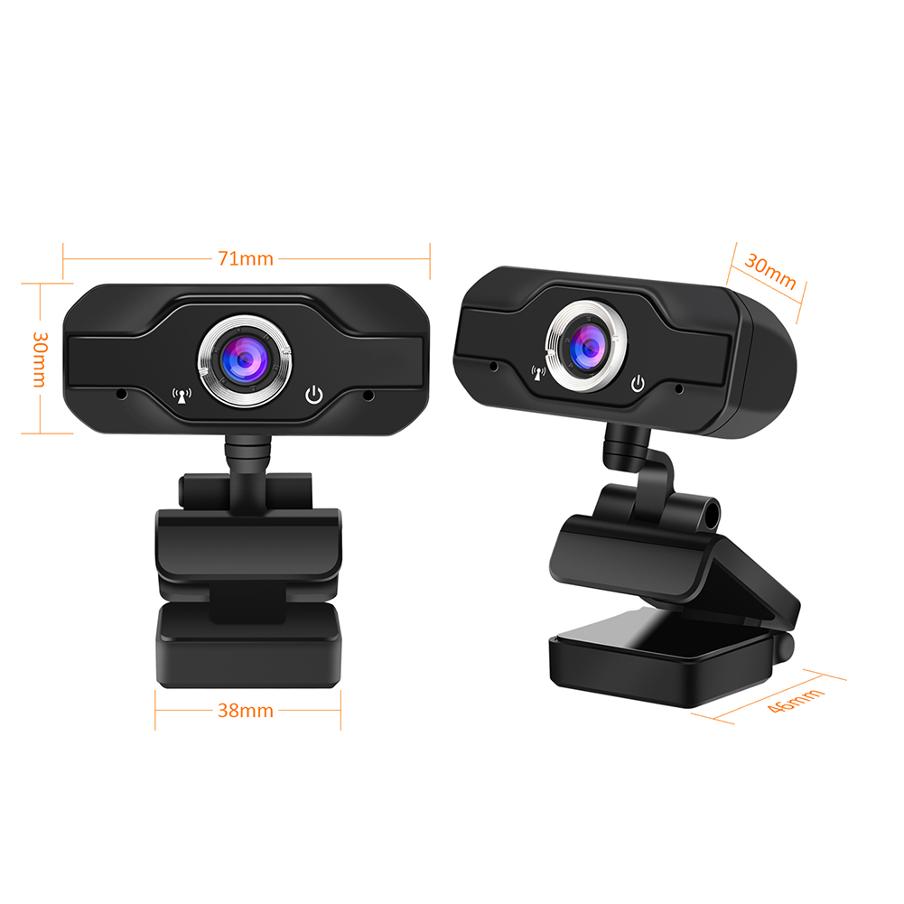 HD Webcam Desktop Laptop USB Web Camera 720P Web Cam CMOS Sensor with Built-in Microphone for Video Calling - image 2 of 9