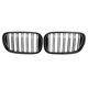 thumbnail image 2 of Glossy Black Dual Slats Front Kidney Grille Grill For BMW G11 G12, 2 of 5