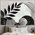 thumbnail image 2 of ONETECH  Abstract Black Boho Mid Century Tapestry Modern Aesthetic Minimalist Wall Hanging Sun Leaves Pink Arch Neutral Contemporary Geometric Home Decor Art for Living Room Bedroom Dorm, 2 of 6