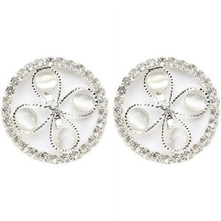 Fabscraps Bling Pearl Brads, 2/pkg