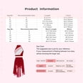 thumbnail image 3 of Haitryli Kids Girls Sleeveless Ruched Jazz Ballet Lyrical Dance Crop Tank Tops Vest and Skirt Set Contemporary Dancewear Burgundy 12, 3 of 3