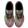 thumbnail image 2 of Hippie Sunflower Peace Sign Shoes Sneakers Black Size 9, 2 of 7