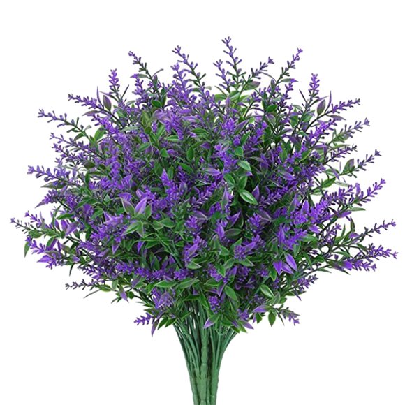 Économies des Fêtes!zanvin Artificial Fleurs de Lavande 8 Bouquets Fausses Fleurs Ne Décolorent Pas Fausses Plantes en Plastique Cadeaux pour la Déco de la Maison