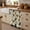 Off-White, variant on Farm Rooster Cabinet Curtains for Kitchen 28"Wx51"L, Country Watercolor Brown Blue White Chicken Sunflower Under Sink Skirt Magic Tape Short Curtain Decor Privacy Panel for Pantry Cabinet Opening