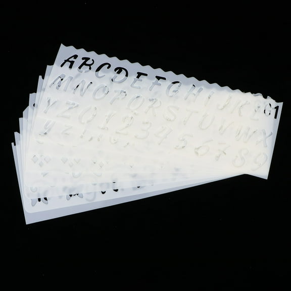 VERDANVERSE 32Pcs Stencils for Drawing for Kids School Project Tools Imagination Improvement Square White