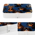thumbnail image 4 of Dachshund Portable PU Leather Jewelry Organizer Stand Display Case Earring Organizer with Removable Compartment, 4 of 6
