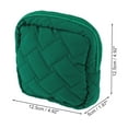 thumbnail image 2 of Unique Bargains 1 Pc Lady Portable Square Lipstick Bag for Outdoor Activities Green Polyester, 2 of 6