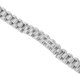 thumbnail image 3 of Pulsera de Acero Inoxidable Elegante Bling Bling Plata Blanco, 3 of 14