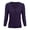 Blackberry, variant on Women's Knit Cardigan Sweater – 3/4 Sleeve V-Neck Basic Classic Casual Button Down Soft Lightweight Top