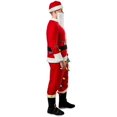 thumbnail image 2 of Christmas Santa Claus Costume for Men 5Pcs Flannel Mr Santa Outfit with Boots Hat Beard Cosplay Sets, 2 of 4
