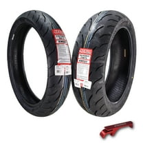 Kenda KM1 (KM001) 110/70R17 Front (54H) & 180/55ZR17 (73W) Rear Tires for Sport Touring Motorcycles, Radial with High-Speed Stability & Excellent Wet Grip w/ Keychain (110/70-17) (180/55-17) (2-Pack)