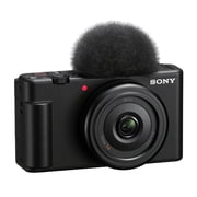 Sony ZV-1F Vlog Camera 4K Video 20.1MP for Content Creators and Vloggers, Black, ZV-1F/B Bundle with Koah Case, 64GB Memory Card, Battery and Charger- Official Sony USA Dealer