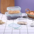 thumbnail image 2 of Plastic Food Storage Containers with Lids Airtight, Stackable Food Storage Containers for Fridge, Meal Prep Container Reusable Bpa-free, Leakproof Lunch Containers Fit Salad Sandwiches, Clear, 2 of 7