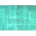 thumbnail image 1 of Ahgly Company Machine Washable Indoor Rectangle Persian Turquoise Blue Traditional Area Rugs, 6' x 9', 1 of 4