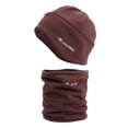 thumbnail image 2 of Dyfzdhu Women Men Winter Knit Warm Hats Scarf Dual PurposeHat Ear Protection Windproof Hat Coffee, 2 of 4