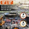 thumbnail image 4 of Dutch Oven HS Trivit Burner Lump Coal And Dry Haardwood Camping Tripod for Cooking, 4 of 5