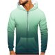 thumbnail image 1 of Sudadera con capucha para hombre, informal, a la moda, con cremallera, estampado degradado, manga larga, sudadera con capucha, blusa de poliéster para hombre, 1 of 4