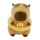 thumbnail image 4 of Peluche de carpincho suave de dibujos animados para acompañar el juguete de decoración del hogar. Animal de peluche de carpincho. Marrón 23cm, 4 of 9