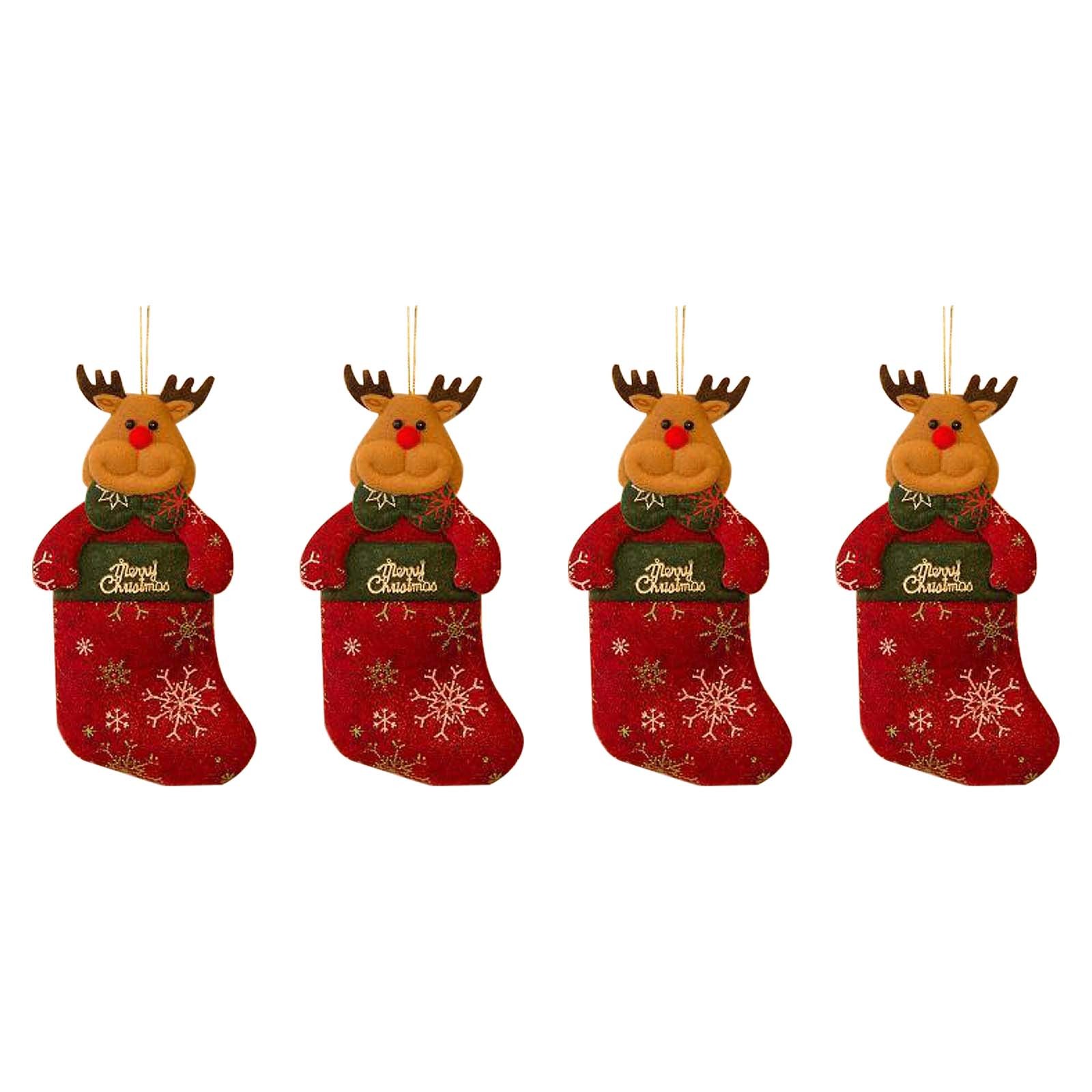 Mini Bas De Noël Little Bas De Noël Cadeau Et Traiter Sacs Sacs De Noël