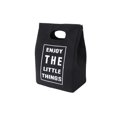 thumbnail image 1 of Bewildely Bolsa de almuerzo aislada Frutas Snack Bebida Contenedor de almacenamiento Bolso térmico Portátil Campamento Senderismo Trabajo Viaje Comida Organizadores de utensilios de cocina Negro Bewildely HA072598-03, 1 of 6
