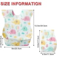 thumbnail image 4 of Disposable Bibs for Toddlers, 30 Pcs 3 Styles Disposable Bibs Baby Travel Essential, 4 of 6