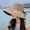 Khaki, variant on Gustave Womens Beach Sun Straw Hat UPF50+ Travel Foldable Wide Brim Summer UV Hat Roll up Floppy Hat (Black)