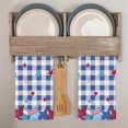 thumbnail image 2 of CXYYY 1pc Independence Day Kitchen Towels Microfiber Towel Dish Cloth Colorful Star Flag Print Dish Towel Independence Day Decorations, 2 of 3