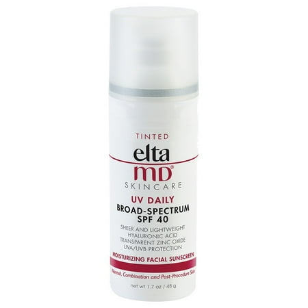 ($31 Value) EltaMD Tinted UV Daily Broad-Spectrum Facial Sunscreen, SPF 40, 1.7
