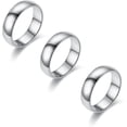 thumbnail image 4 of Anillos de oro para mujer Anillos chapados en oro de 14 quilates que no se deslustran Anillos apilables Anillos de banda de acero inoxidable Anillos de nudillos de oro para regalos de cumpleaños Be Ki, 4 of 5