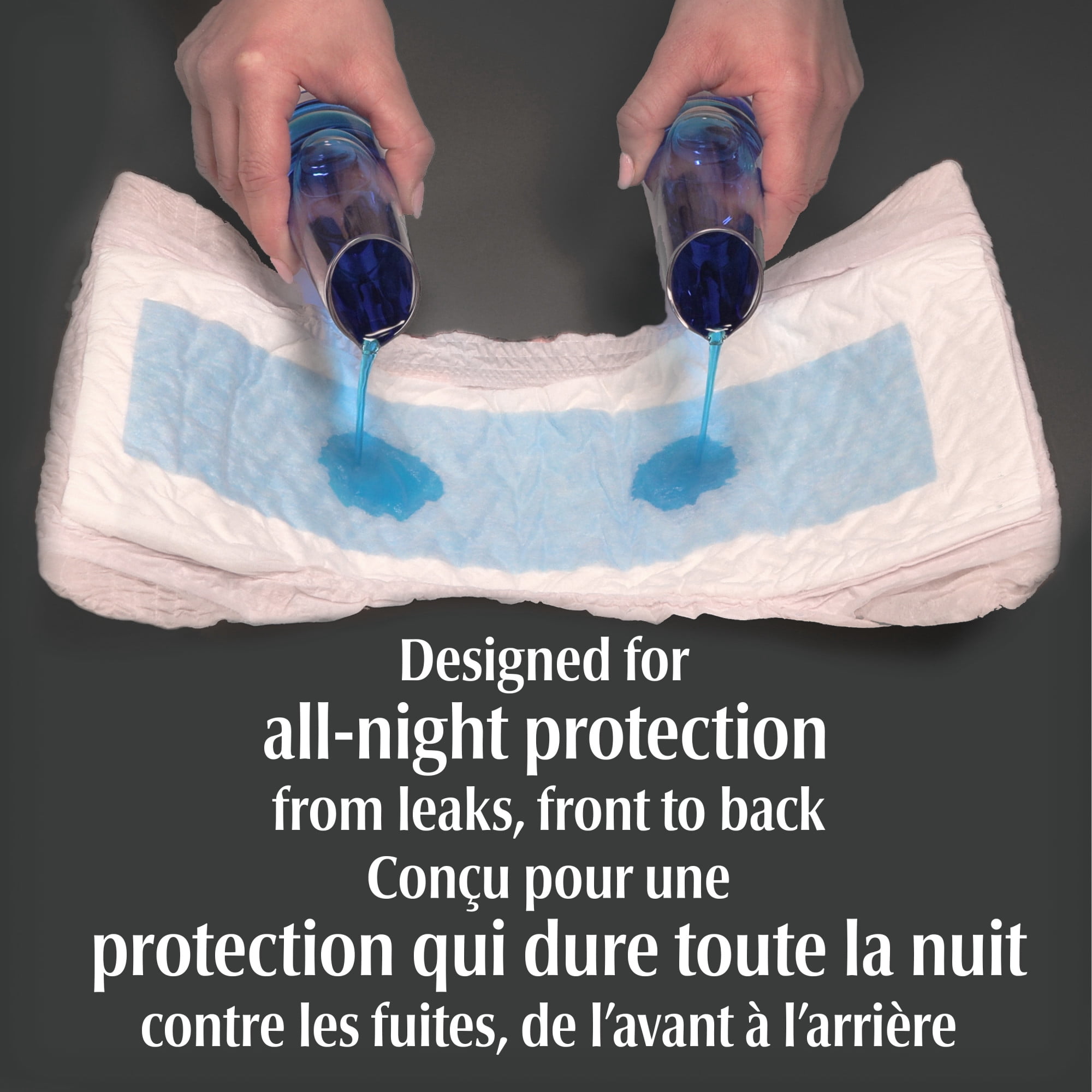 Depend Night Defense Incontinence Underwear for Women, Adult Diapers, M, 60 Count