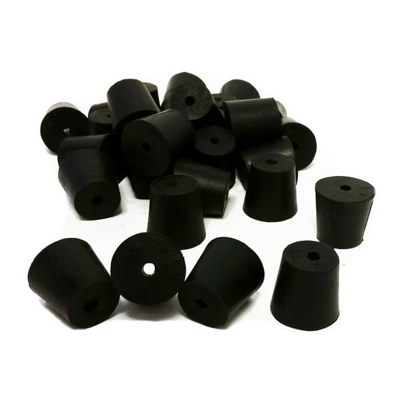 Stoppers, Rubber, Size 4, 1-Hole, 1-Pound Pack