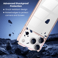 thumbnail image 3 of Entronix Case Compatible with iPhone 17 Pro - [Clear Back] Impact Chrome Frame, 3 of 6
