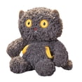 thumbnail image 1 of Almohada de peluche con forma de gato, juguete para dormir con cabeza giratoria, decoración para la habitación, 30 cm (11,81 pulgadas), peluche de gato. Gris, 1 of 9