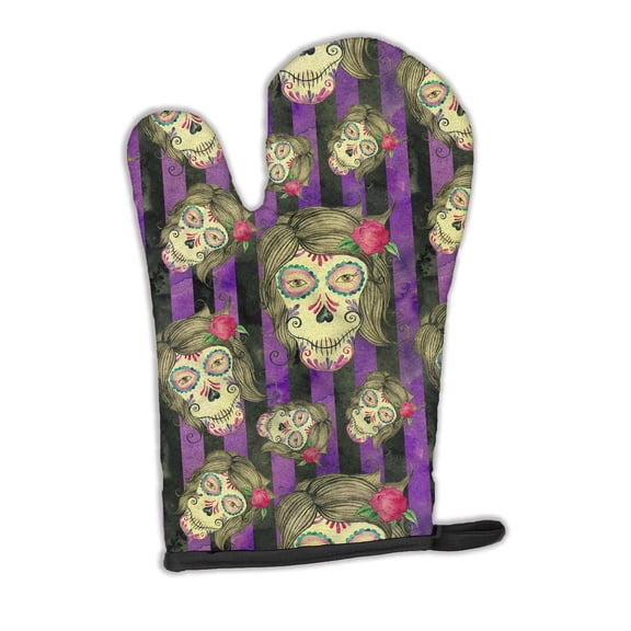 Watecolor Day of the Dead Halloween Oven Mitt