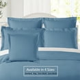 thumbnail image 4 of (3 pack) Nestl Pillow Sham Set of 2, Premium 1800 Series Double Brushed Bed Pillow Cases, Blue Heaven, King 20" X 36", 4 of 6