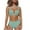 Mint Green, variant on VerPetridure Bathing Suit for Women 2 Piece Bikini Women's Split Solid Steel Bikini Swimsuit Two-piece Swimsuit
