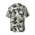 thumbnail image 7 of Kdxio Men's Hawaiian Shirt for Men Short Sleeve Shirt Abstract Watercolor Summer Casual Holiday Beach Button Down T-Shirts, 7 of 7