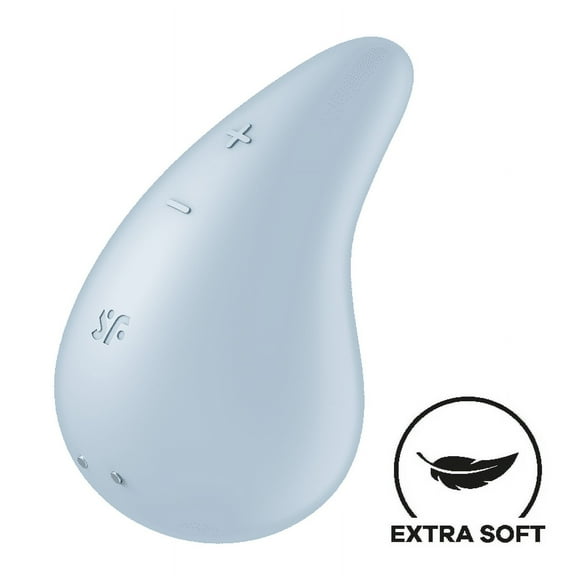 Satisfyer Dew Drop | Vibrator | 2 Strong Motors | Beginner-Friendly | 12 Vibration Programs | Waterproof (IPX7) | Skin-Friendly Silicone | Rechargeable Battery (Blue)