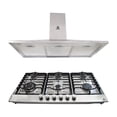 thumbnail image 1 of Combo Parrilla de Acero Inoxidable SUPRA ALBEROBELLO 6 Quemadores Campana Extractora 90 cm, 1 of 6