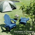 thumbnail image 7 of Dycanpo Folding Adirondack Chairs Set of 6,Fire Pit Patio Garden Chair with Cup Holder,Navy Blue, 7 of 7