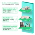 thumbnail image 3 of WANAI 4400 BTU (8000 ASHRAE) 115V Portable Air Conditioner with Remote, Covers up to 250 Sq. Ft., 3-in-1 & Window Kit Included, 3 of 10
