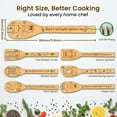 thumbnail image 2 of 6PCS Forest Animal Wooden Kitchen Cooking Utensil Set Non Toxic Bamboo Wood Spoon Set for Cooking Best Housewarming Birthday Thanksgiving Christmas Gift for Women Mother diy, 2 of 9