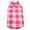 Pink, variant on Kuoser Classic Plaid Dog Fleece Vest, Soft Stretch Sweater for Dogs, Red, XS