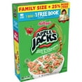 thumbnail image 3 of (5 pack) Kellogg's Apple Jacks Cold Breakfast Cereal, Kids Cereal, Family Breakfast, Family Size, Original, 23oz Box (1 Box), 3 of 9