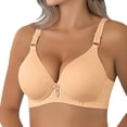 thumbnail image 3 of Uqiangy Racerback Bras for Women Plus Size Push Up Bras for Women Plus Size Bra Bras for Women Sports Bras for Women Women's Bras Light yellow 2XL, 3 of 9