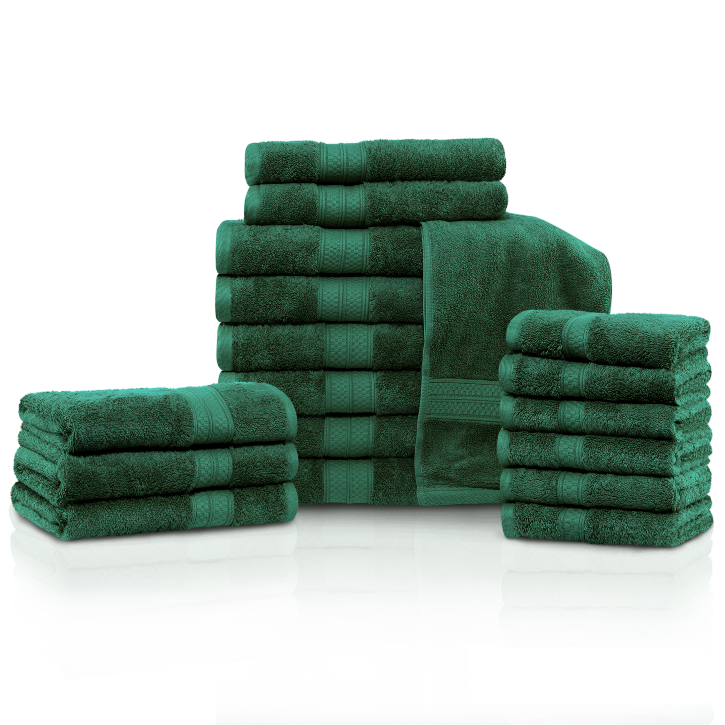 Meadowcove Rayon from Bamboo/Cotton Blend 6Piece Towel Set, Face, Hand
