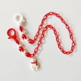 thumbnail image 1 of Accessories Mask Rope Acrylic XMAS Pendant Neck Decoration Acrylic Hanging Neck Rope Mask Chain Christmas Glasses Chain Santa Claus Eyeglasses Lanyard 5, 1 of 1