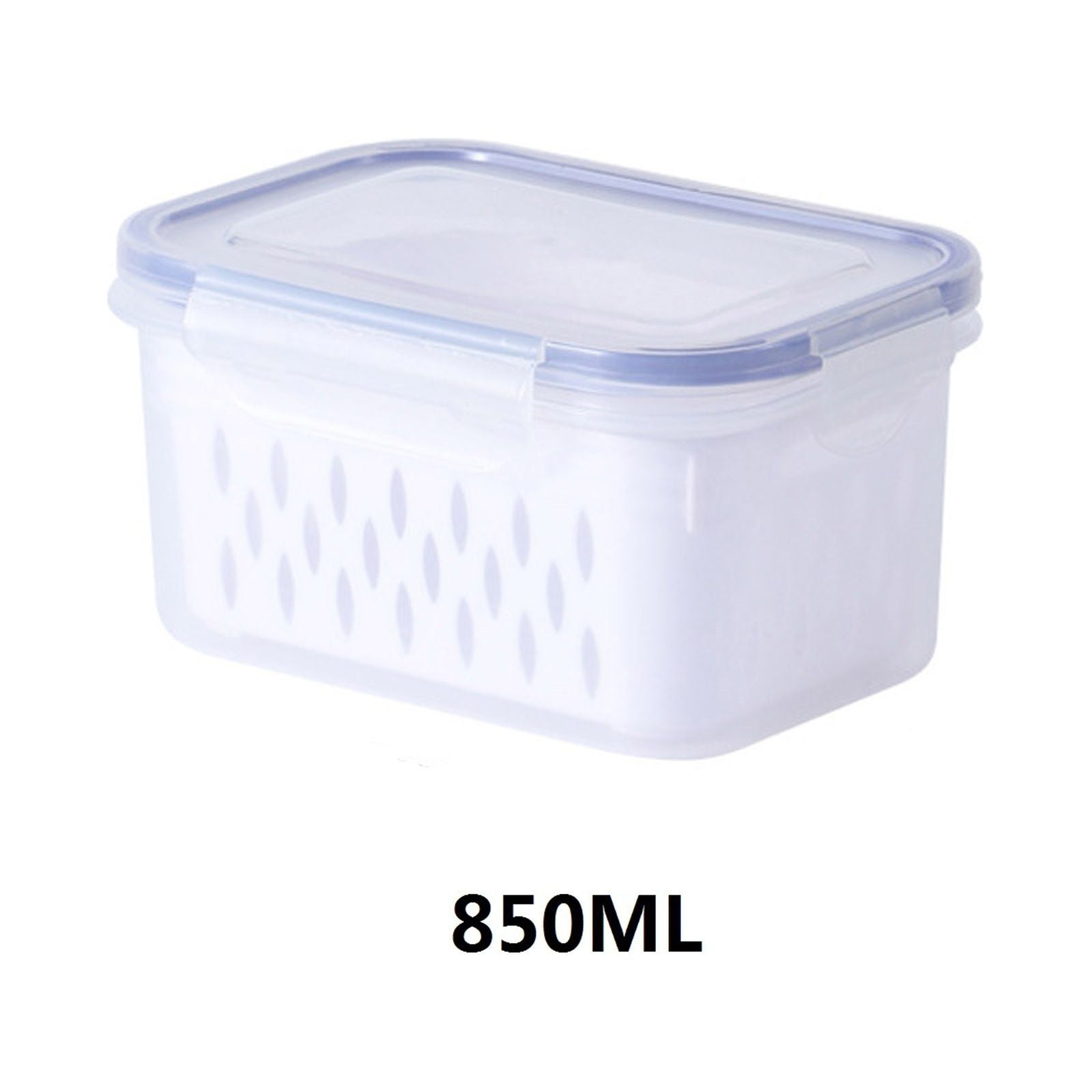 3 PCS Large Fruit Containers for Fridge - Leakproof Food Storage Containers with Removable Colander - Dishwasher & microwave safe Produce Containers Keep Fruits, Vegetables, Berry, Meat Fresh longer