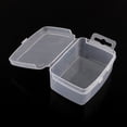 thumbnail image 2 of 5pc Rectangle Plastic Bead Storage Containers Clear 10.5x6.5x3.5cm, 2 of 3