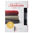 thumbnail image 3 of Sunbeam Heated Microplush Throw (50" x 60"), White & Black Buffalo Plaid, 3 of 6